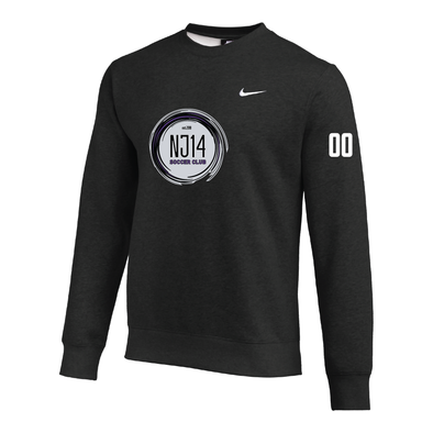 NJ14 FAN Nike Team Club Fleece Sweatshirt Black