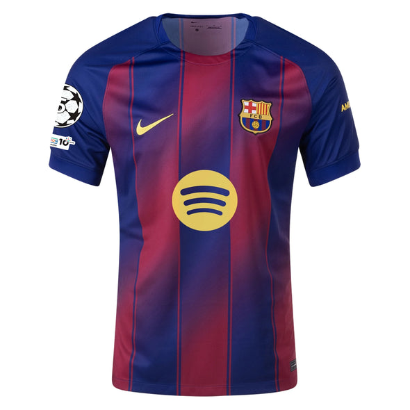 Men's Replica Nike Lamine Yamal Barcelona Home Jersey 25/26 - UCL