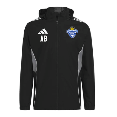 Uruguayan SC adidas Tiro 25 Comp All Weather Jacket Black
