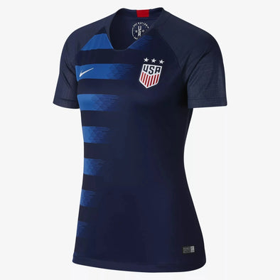 Nike Women's U.S. 2018 Away Soccer Jersey - Navy/Blue/White