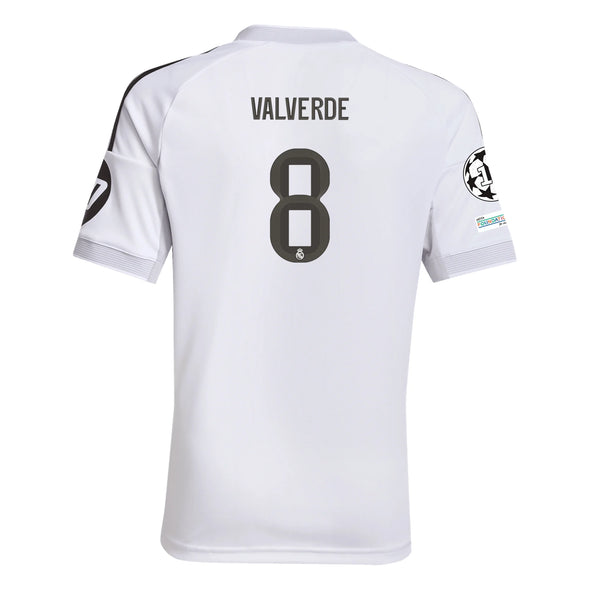 Men's Replica adidas Valverde Real Madrid Home Jersey 25/26