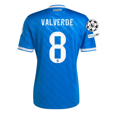 Men's Replica adidas Valverde Real Madrid Third Jersey 25/26 - UCL