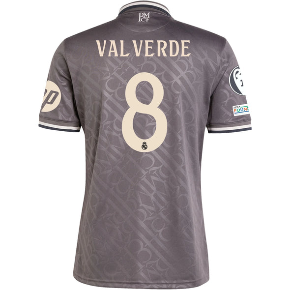 Men's Replica adidas Valverde Real Madrid Third Jersey 24/25