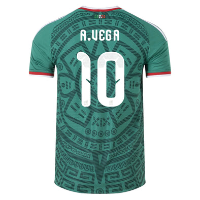Men's Authentic adidas A.Vega Mexico Home Jersey 2026 - Ships by 12/10