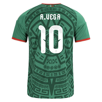 Women's Replica adidas A.Vega Mexico Home Jersey 2026 - Ships by 12/10