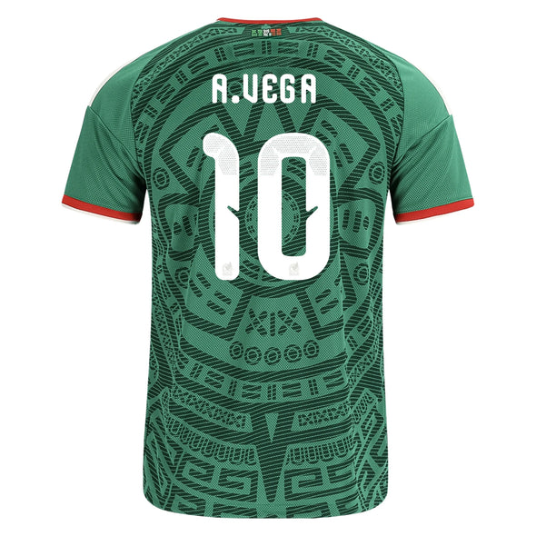 Women's Replica adidas A.Vega Mexico Home Jersey 2026 - Ships by 12/10