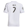Men's Replica adidas Vini Jr. Real Madrid Home Jersey 25/26