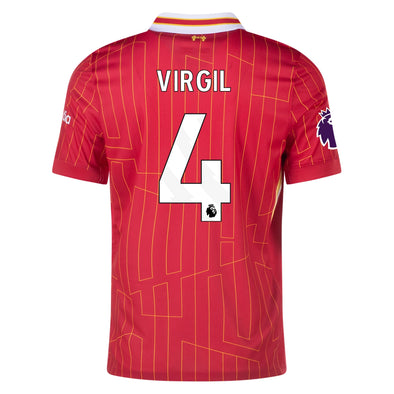 Men's Replica Nike Virgil Liverpool Home Jersey 24/25