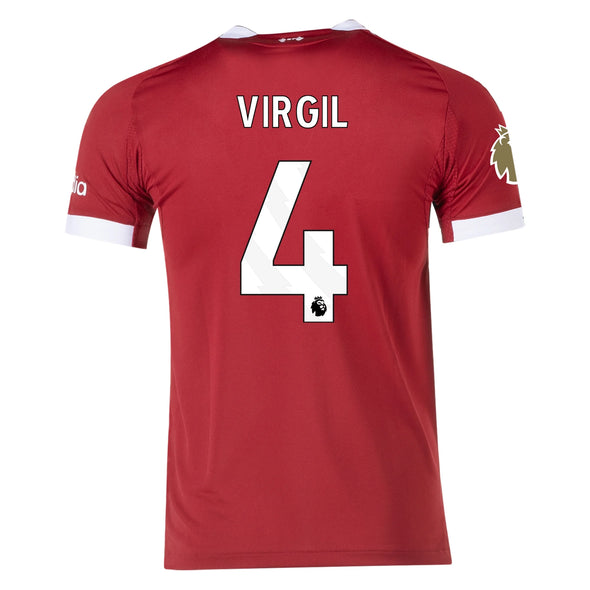 Men's Authentic adidas Virgil Liverpool Home Jersey 25/26
