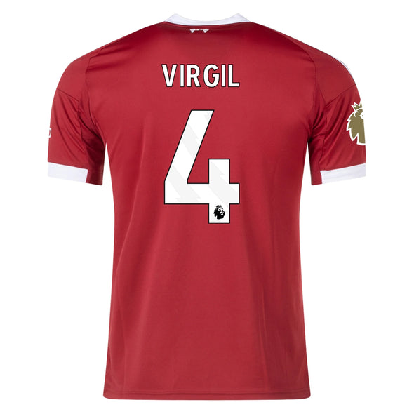 Men's Replica adidas Virgil Liverpool Home Jersey 25/26