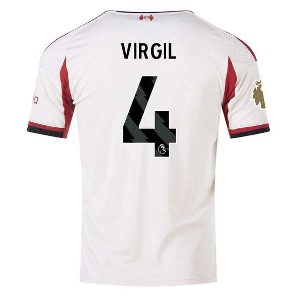 Kid's Replica adidas Virgil Liverpool Away Jersey 25/26