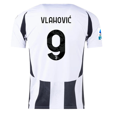 Men's Replica adidas Vlahovic Juventus Home Jersey 24/25