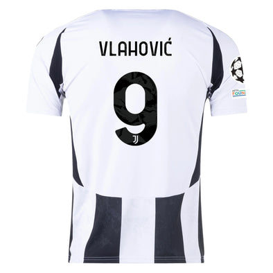 Kid's Replica adidas Vlahovic Juventus Home Jersey 24/25- UCL