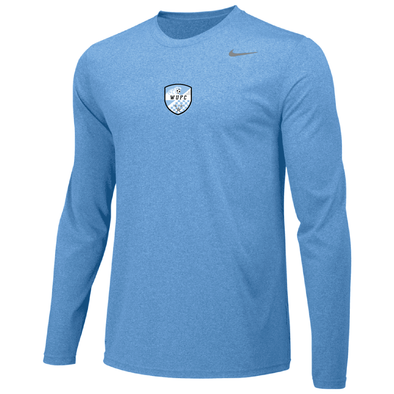 Wakulla United FC Coaches Nike Legend LS Shirt Light Blue
