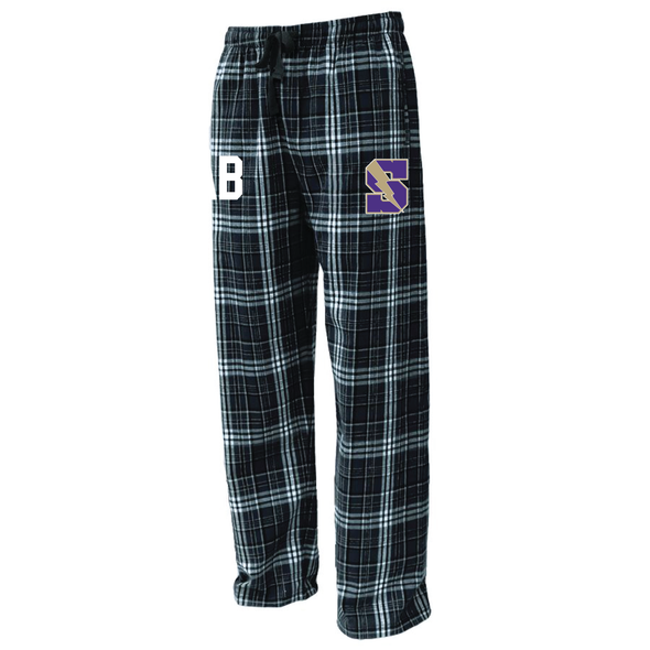 Sayville HS Flannel Plaid Pajama Pant Black/White