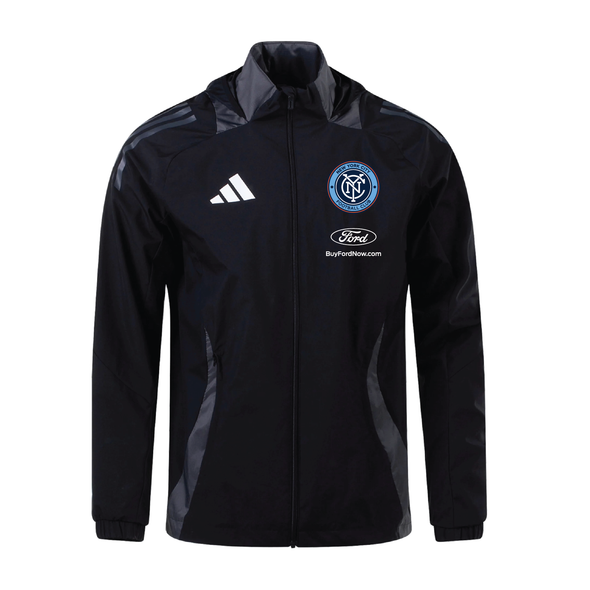 NYCFC Year-Round Program adidas Tiro 24 Comp All Weather Jacket Black