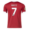 Men's Replica adidas Wirtz Liverpool Home Jersey 25/26