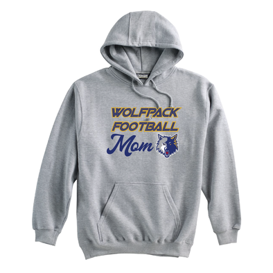 Wolfpack Football MOM Pennant Super 10 Hoodie Grey