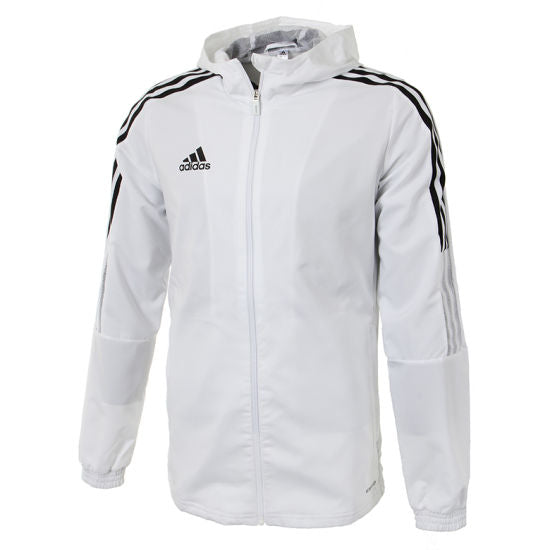 adidas Tiro 21 Windbreaker Jacket - White/Black GP4970 – Soccer Zone