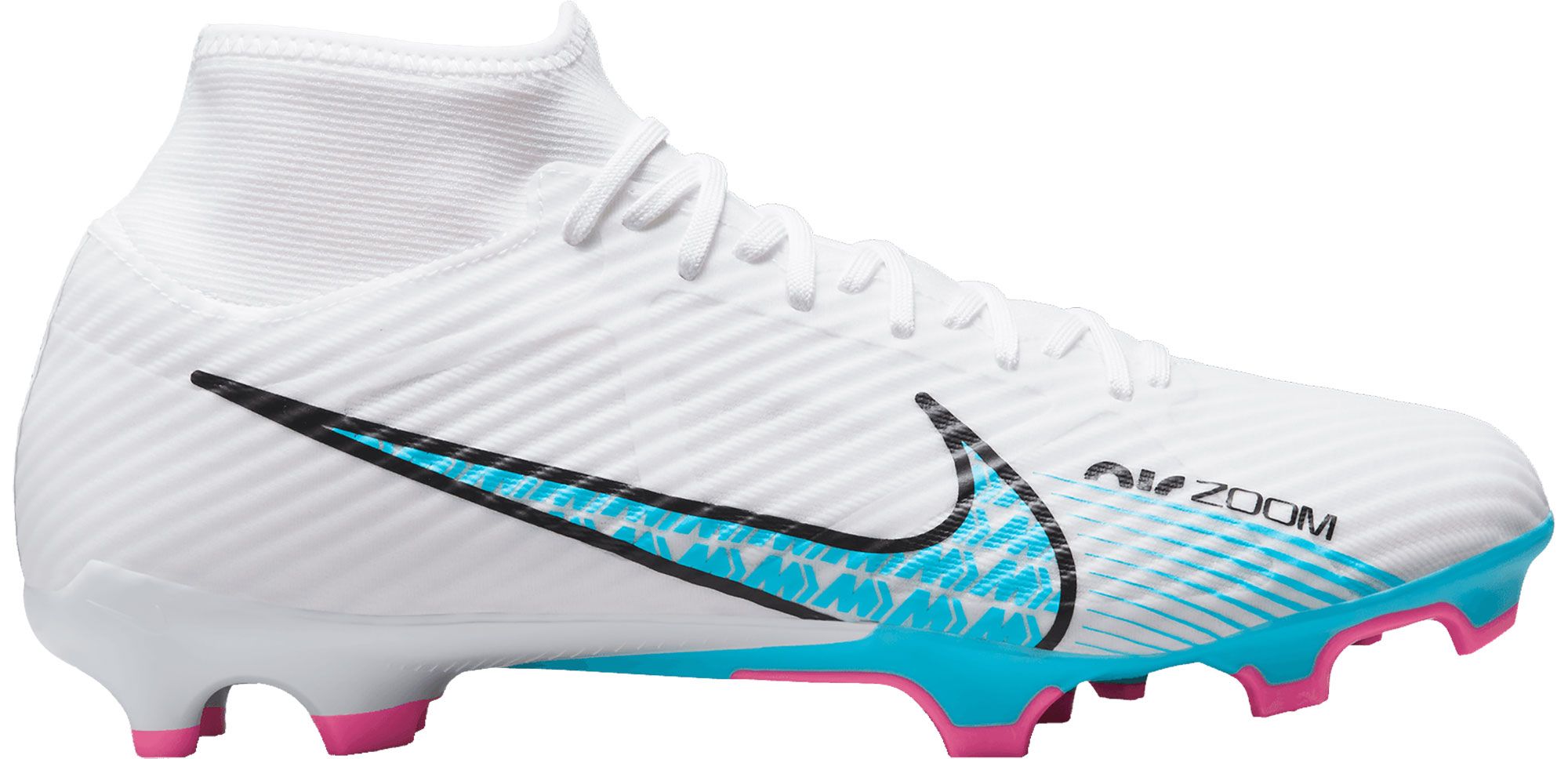 Nike Air Zoom Mercurial Superfly 9 Academy FG/MG Soccer - White/Blue/Pink/Indigo/Black – Soccer Zone USA