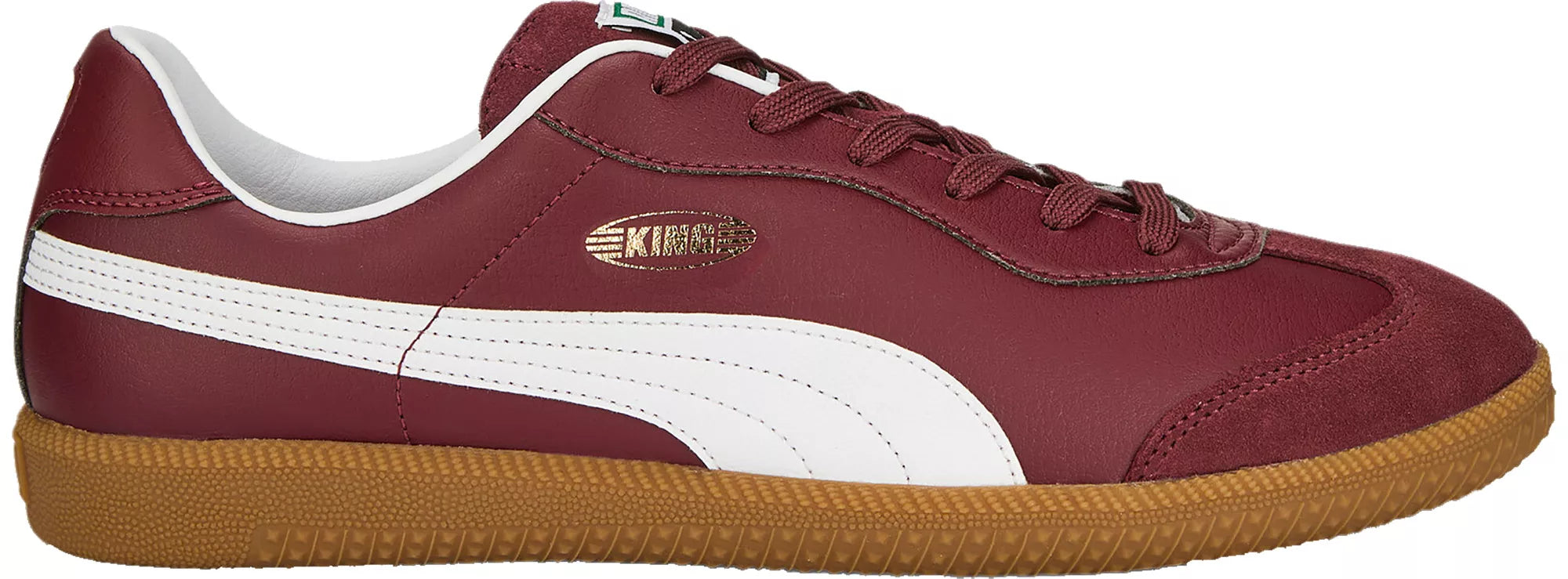Puma King Pro 21 IT Indoor Soccer Shoe BURGUNDY WHITE GUM