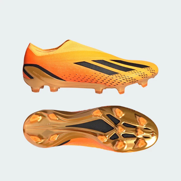 adidas X Speedportal+ FG Firm Ground Soccer Cleats- Solar Gold / Core Black / Team Solar Orange