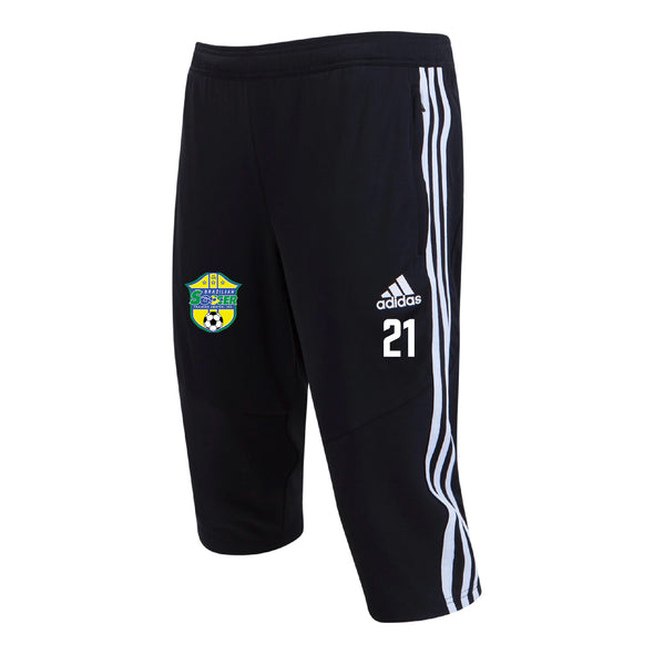 Brazilian Soccer Training adidas Tiro 19 3/4 Pants Pant - Black/White