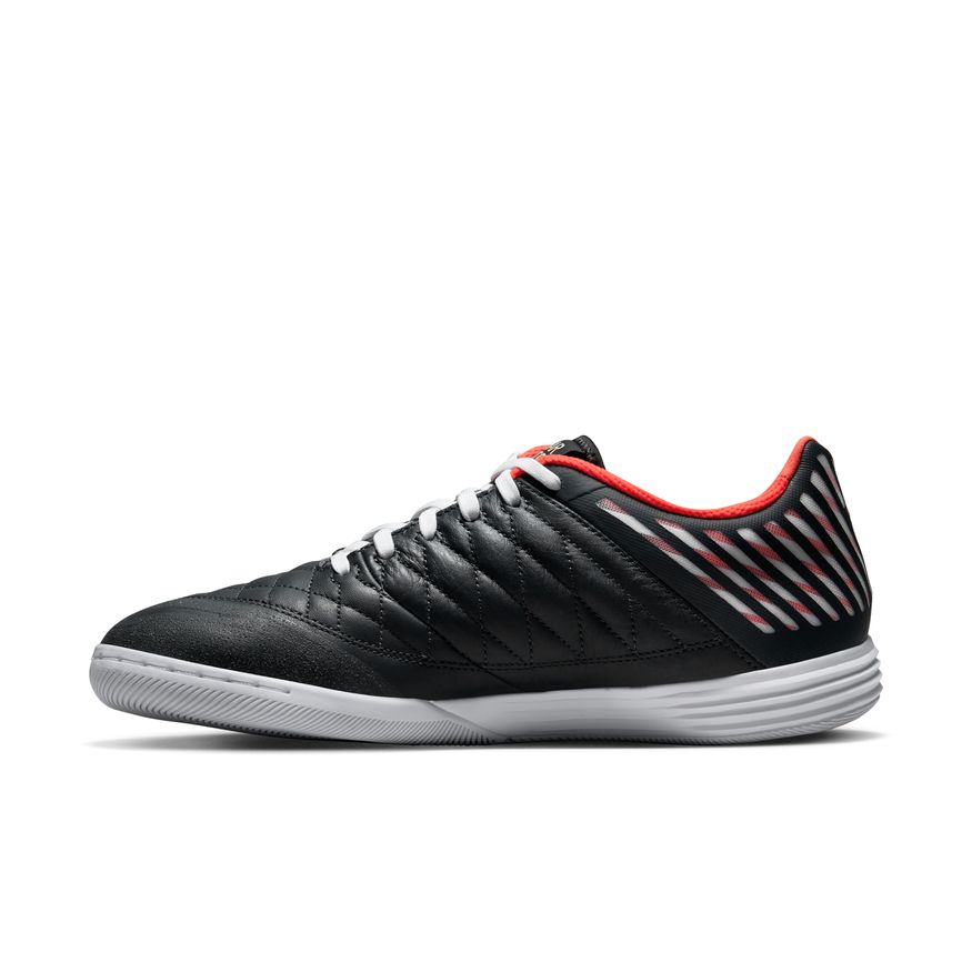 Nike Lunargato II Indoor Soccer Shoes- Antharcite/Infared/White 580456-605 USA