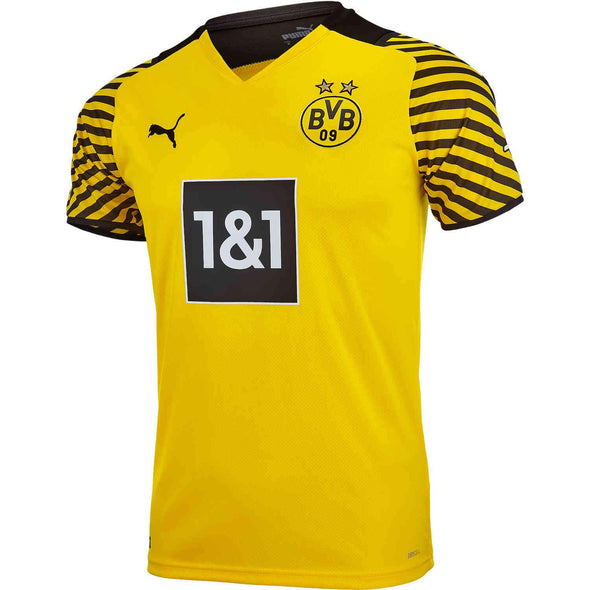 PUMA Reus 2021-22 Borussia Dortmund REPLICA Home Jersey - YOUTH