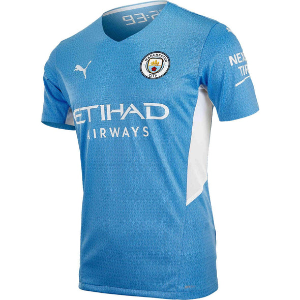 Puma Grealish 2021-22 Manchester City AUTHENTIC Home Jersey - MENS