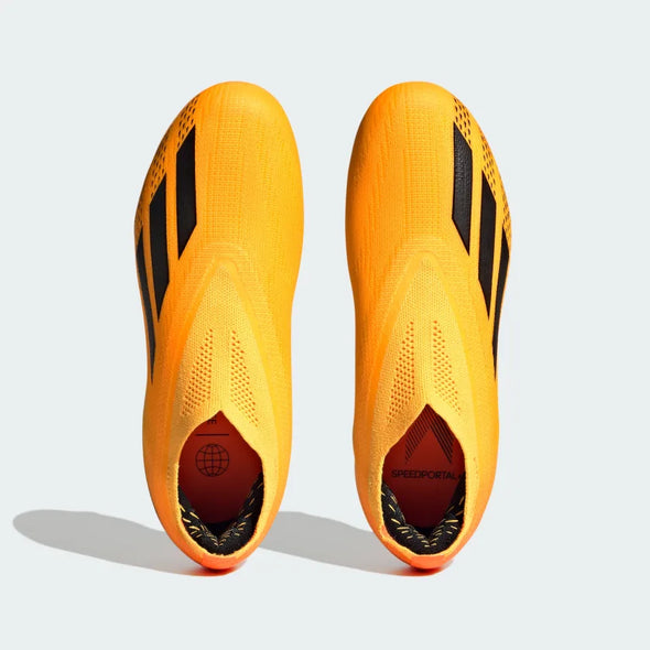 adidas X Speedportal+ FG Junior Firm Ground Soccer Cleats - Solar Gold / Core Black / Team Solar Orange