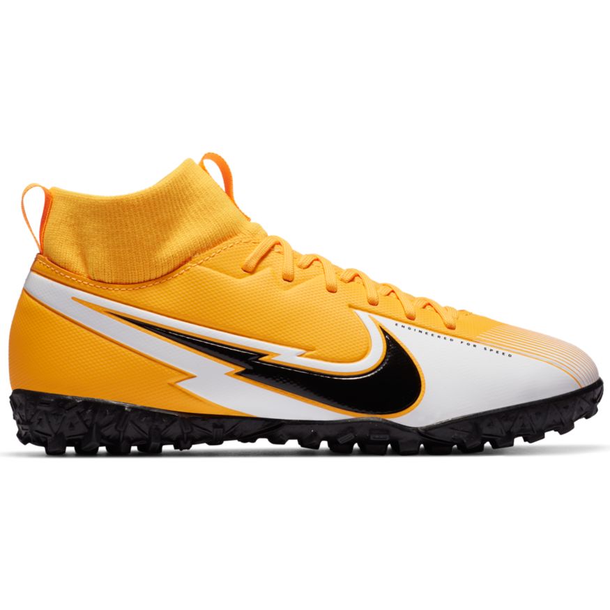 Nike Jr. Mercurial 7 Academy TF - Laser Orange/Black/White AT8143-801 – Soccer Zone USA