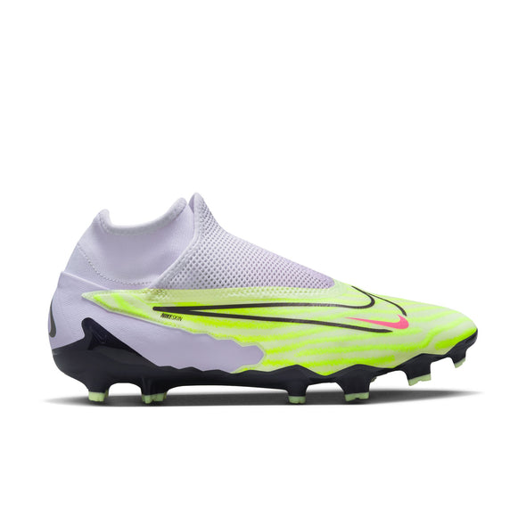 Nike Phantom GX Pro DF FG Firm Ground Soccer Cleats - BarelyVolt/Grey/Grape