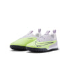 Nike Junior Phantom GX Academy TF Turf Soccer Cleats - Grey/Volt/Grape