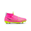 Nike Junior Zoom Mercurial Superfly 9 Pro FG Firm Ground Soccer Cleat PinkBlast/Volt/Grey