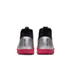 Nike Junior Zoom Mercurial Superfly 9 Academy TF Turf Soccer Shoes - MetallicSilver/HyperPink/Black/Volt