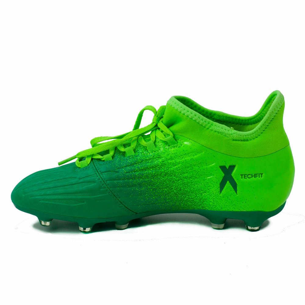 Adidas Youth X 16.1 FG Soccer Cleat - Solar Green/Black/Green BB5841 – Soccer Zone