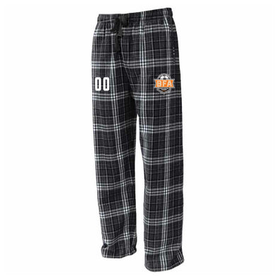 BFA Flannel Plaid Pajama Pant Black/White