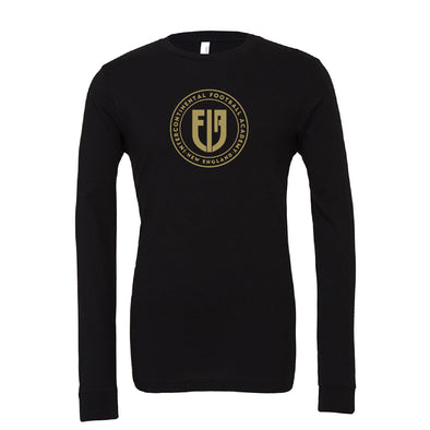 IFA U9-U11 Crest Long Sleeve Triblend T-Shirt in Black - Youth/Adult