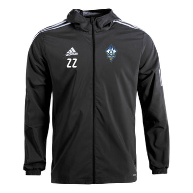 FA Euro New York MLS NEXT 2022-24 Rain Jacket (Black)