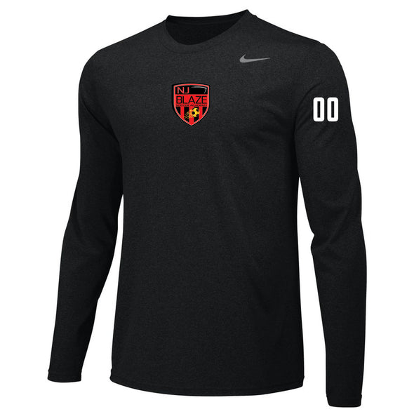NJ Blaze Nike Legend LS Shirt Black