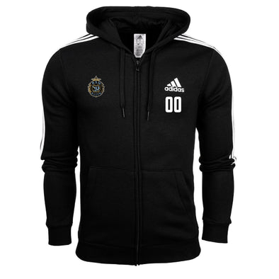 BSM Elite Coaches adidas Three Stripe Fleece Hoodie - Black