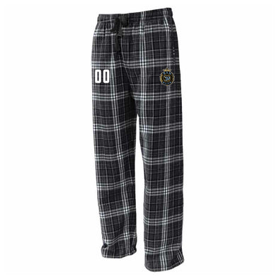 BSM Elite Flannel Plaid Pajama Pant Black/White