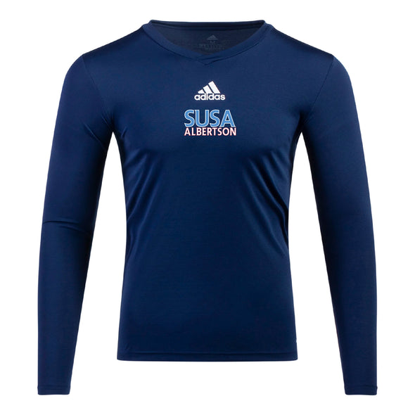 SUSA Albertson adidas Base Compression Tee Navy