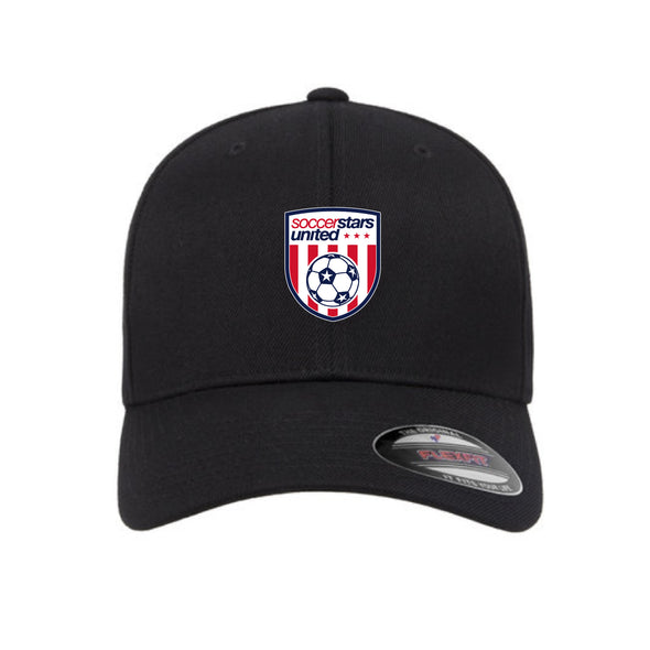 Soccer Stars United Miami (Logo) Flexfit Wool Blend Fitted Cap Black