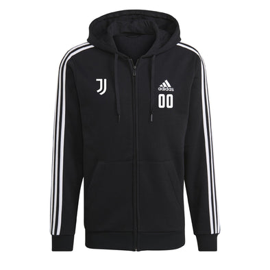 JAB South West - Adidas Three Stripe Fleece Hoodie - Black