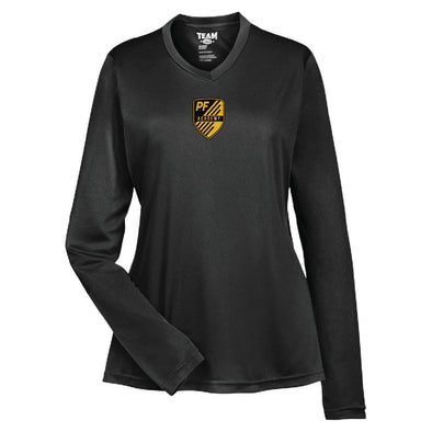 Playmaker Futbol Academy WOMEN'S Long Sleeve Fan Jersey - Black