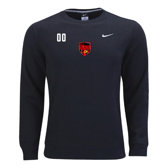 NJ Blaze Nike Team Club Fleece Sweatshirt - Black