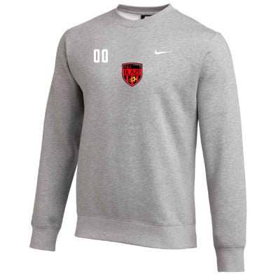 NJ Blaze Nike Team Club Fleece Sweatshirt - Grey