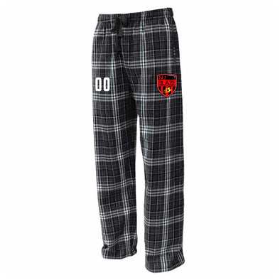 NJ Blaze Flannel Plaid Pajama Pant Black/White